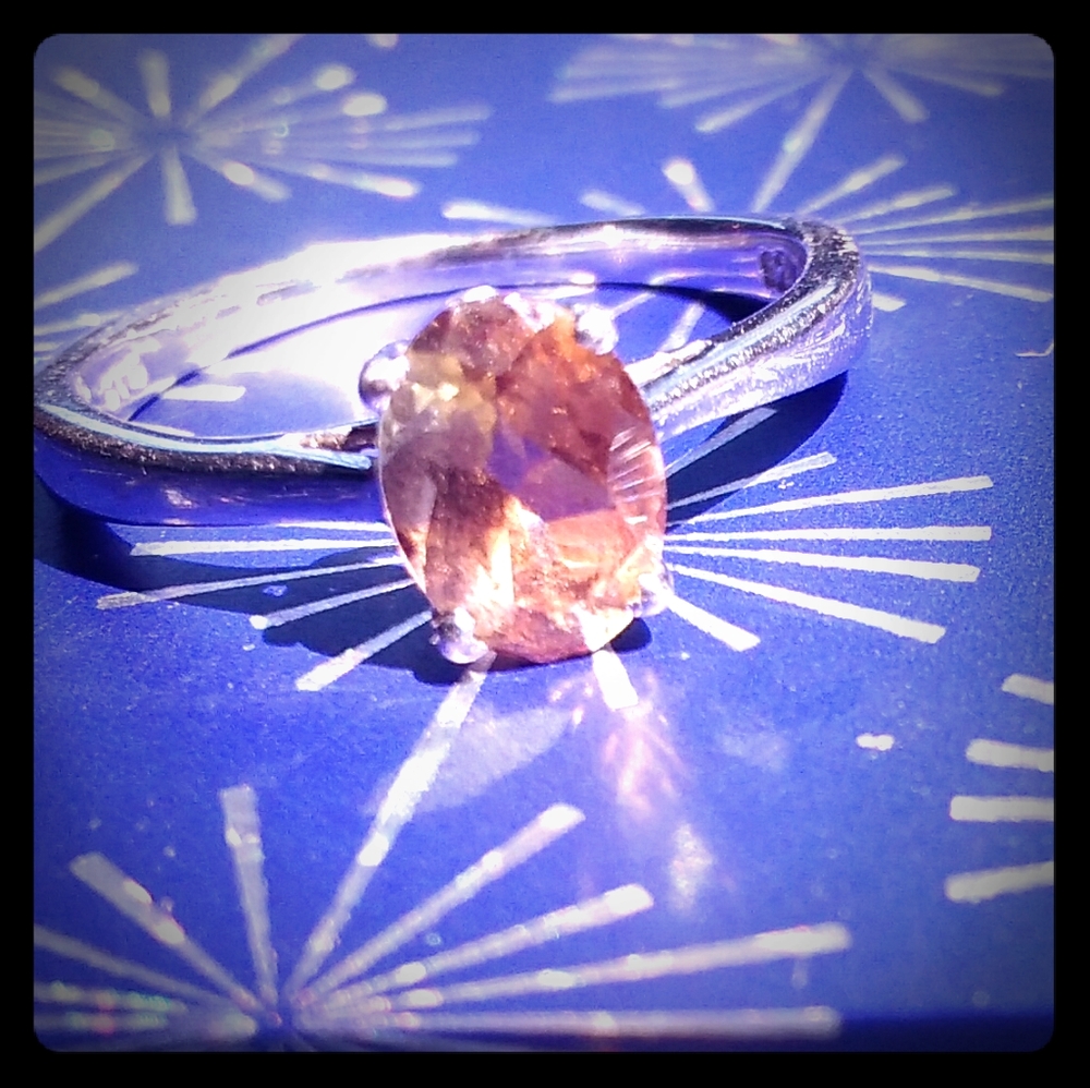 Topaz sterling silver ring size 5